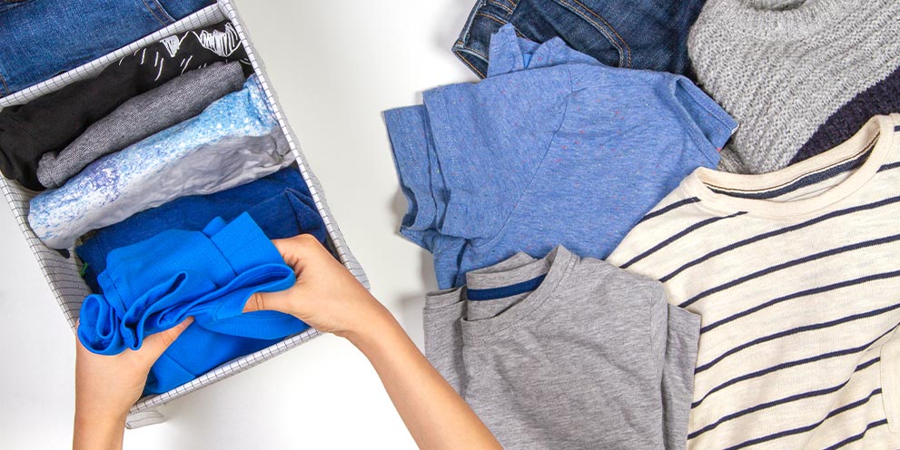Organizing and folding laundry